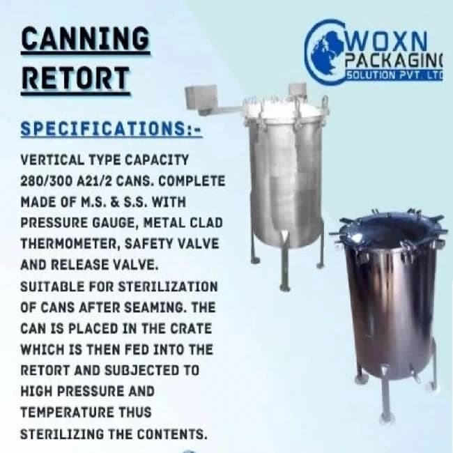 Canning Retort for Tin cans