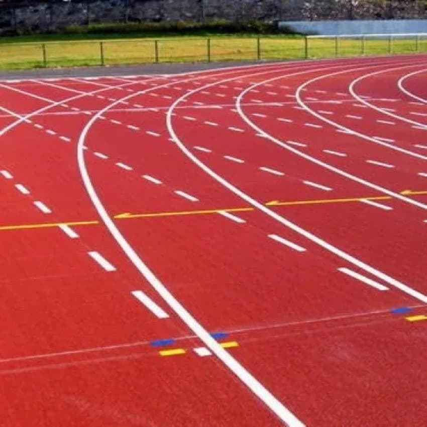Rubber Red Running Track Flooring