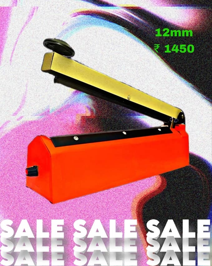 Hand Impulse Sealer With Copper Transformer Metal Body., 8
