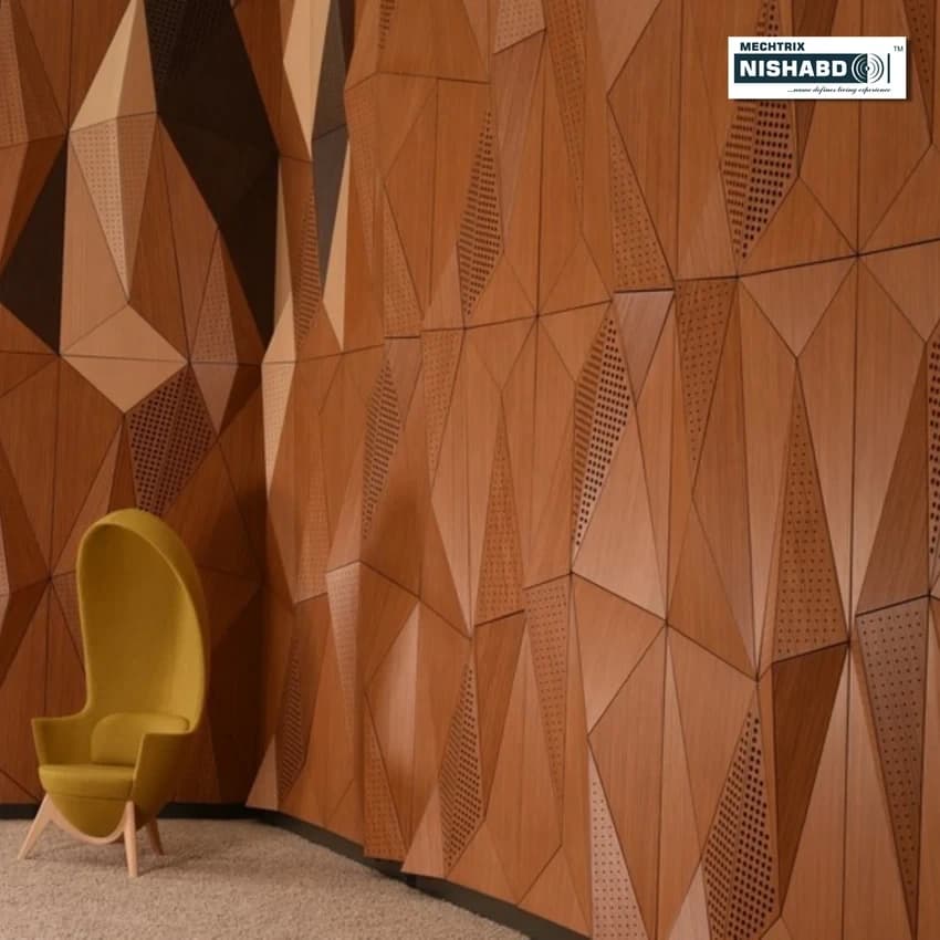 Mineral Fiber Acoustic Wall Tiles, 8 mm