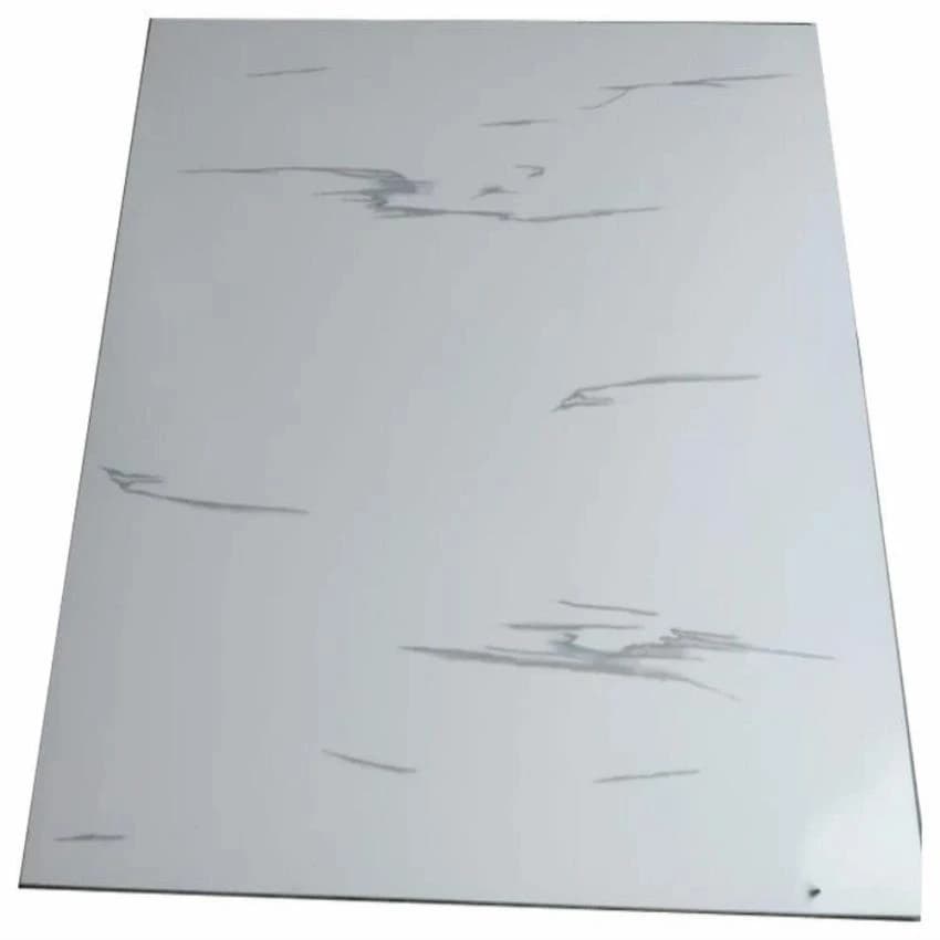 Twin Pressed Polished White Porcelain Floor Tile, 2x2 Feet(600x600 mm)