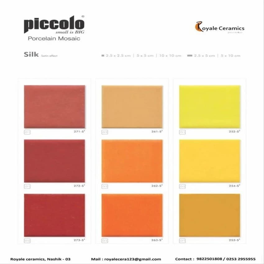 Piccolo Mosaic Tiles SILK Reflection