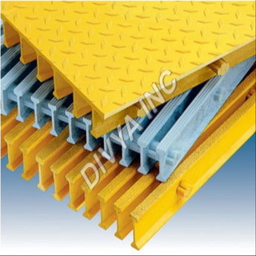 FRP Protruded Grating, For Defence, Rectangular