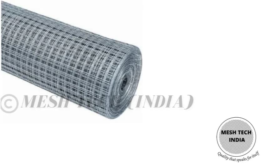 Galvanized Iron Hot Rolled GI Weld Mesh, For Industrial, Packaging Type: Roll
