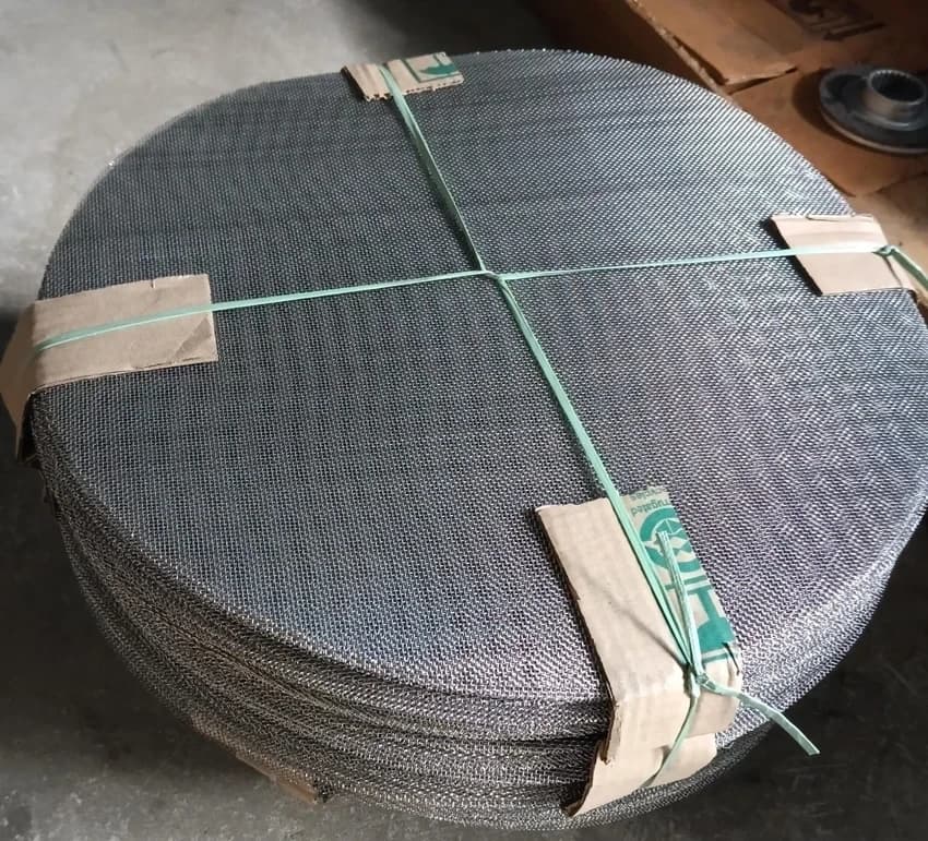 Round Single Layer Wire Mesh Extruder Screens Filters
