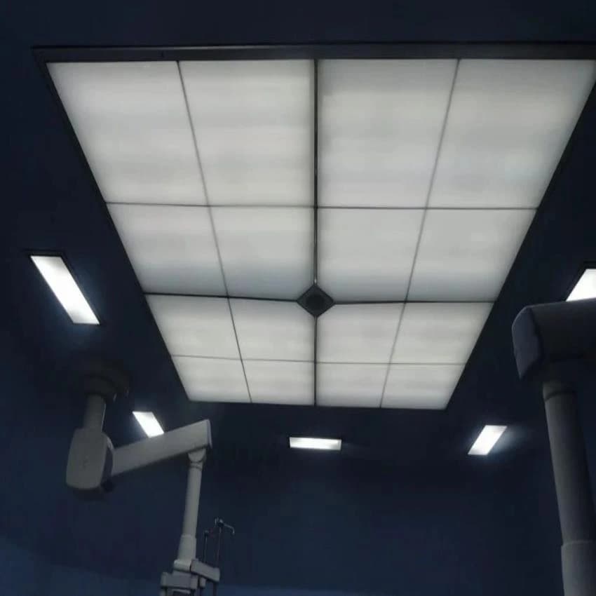 ALFA Aluminium / SS 304 Ceiling Mounted Laminar Air Flow, 2500-4000 Cfm, Size: 2400x2400