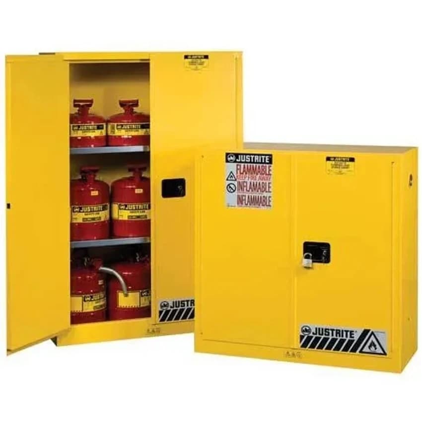 Mild Steel Yellow Udyogi Flammable Cabinets, For Industrial