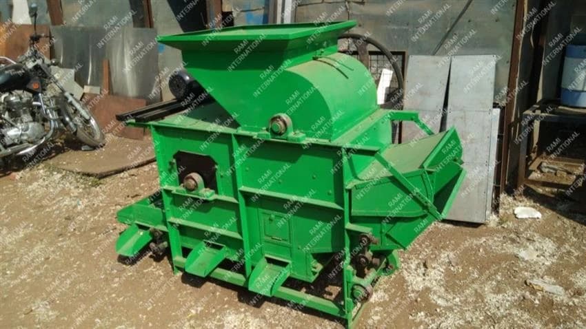 Automatic Mild Steel Garlic Decadicator, Capacity: 400 kg/Hour