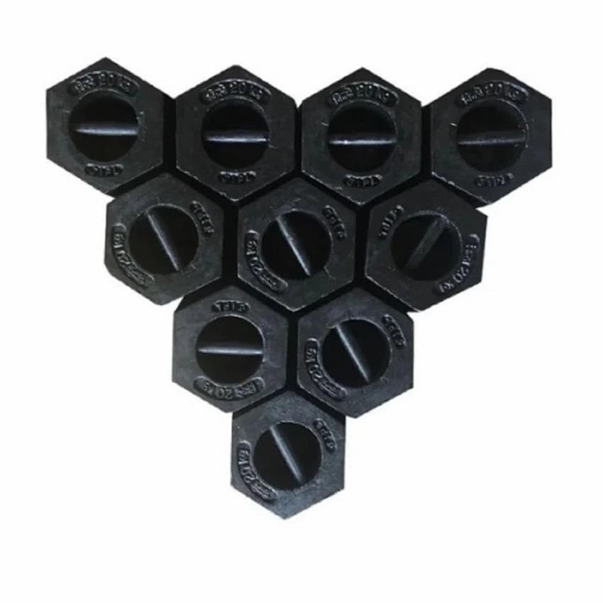 Hexagonal Cast Iron Balance Weight Unit, Weight: Standard