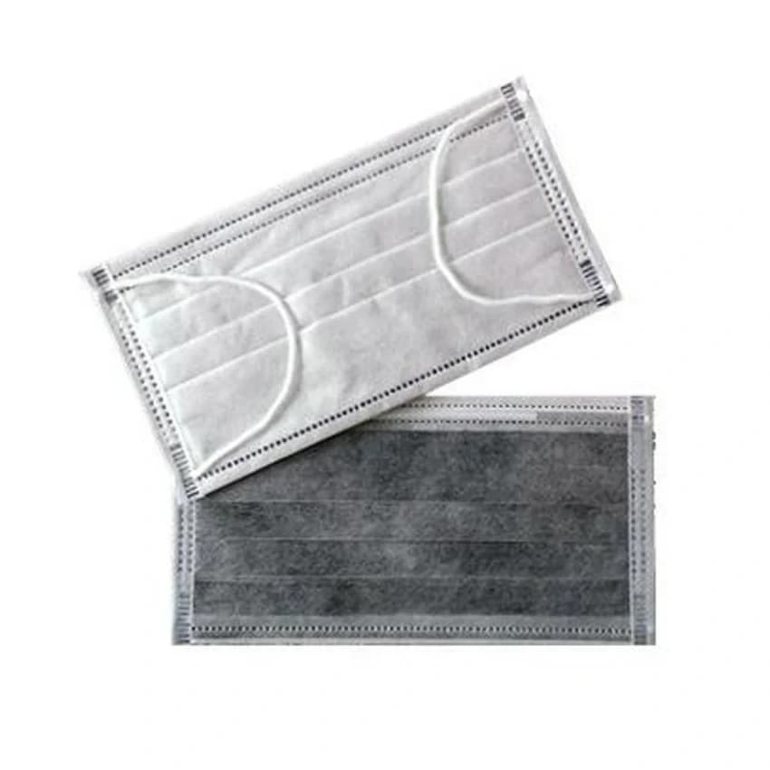 Disposable Carbon Face Mask, Pack of 100, Number of Layers: 4 Layer
