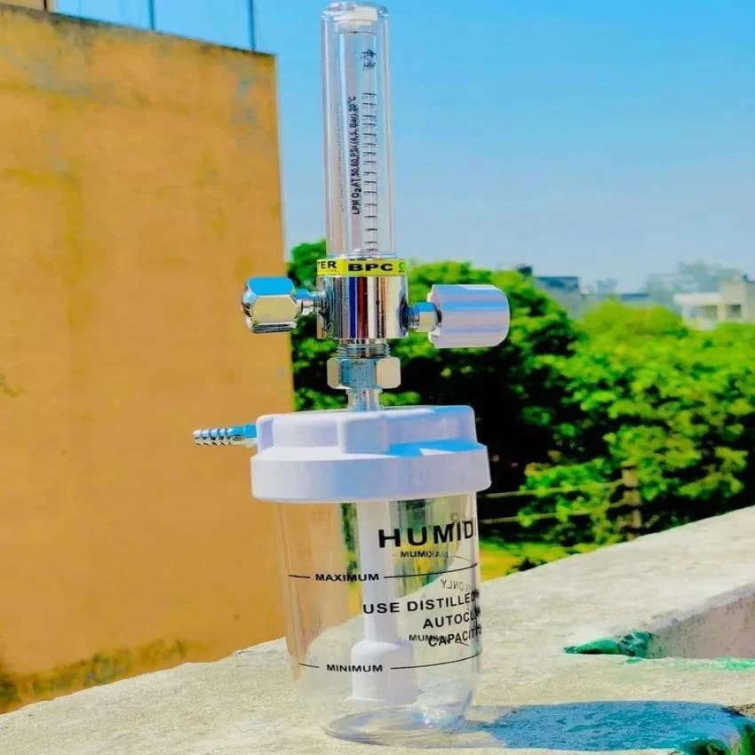 Humidifier Bottle Bpc Flow Meter, Flow Rate: 0-15 L/min