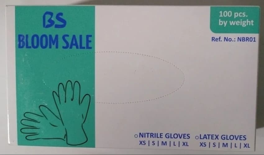 Latex Bloom Sale gloves, 7.5 Inches