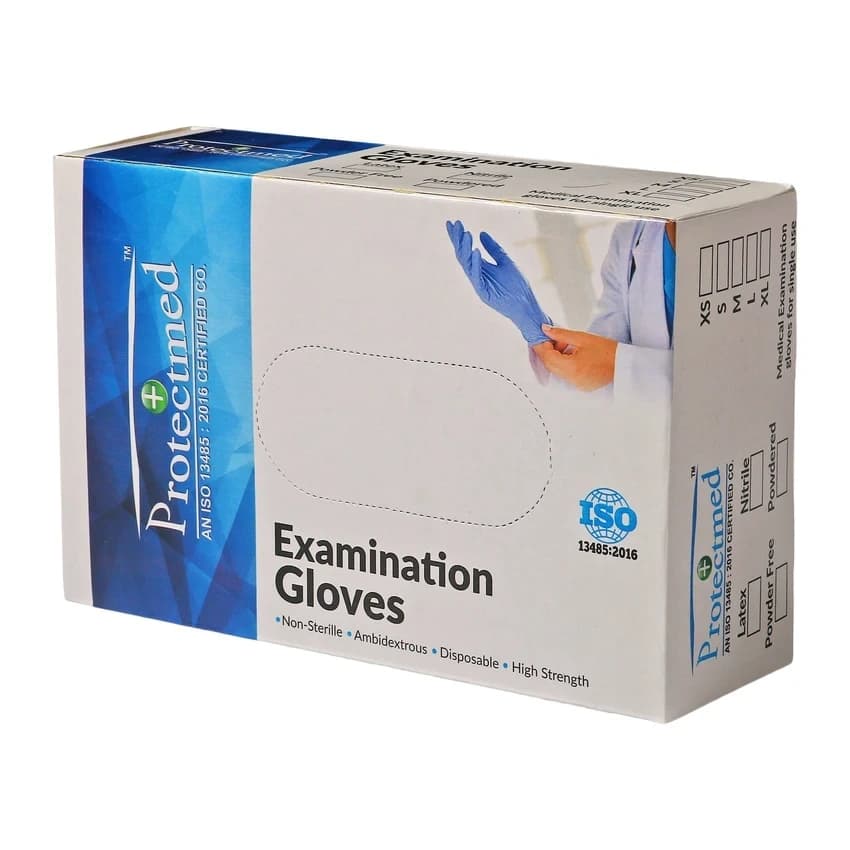 Latex Examination Gloves, Powder-Free, 7 Inches