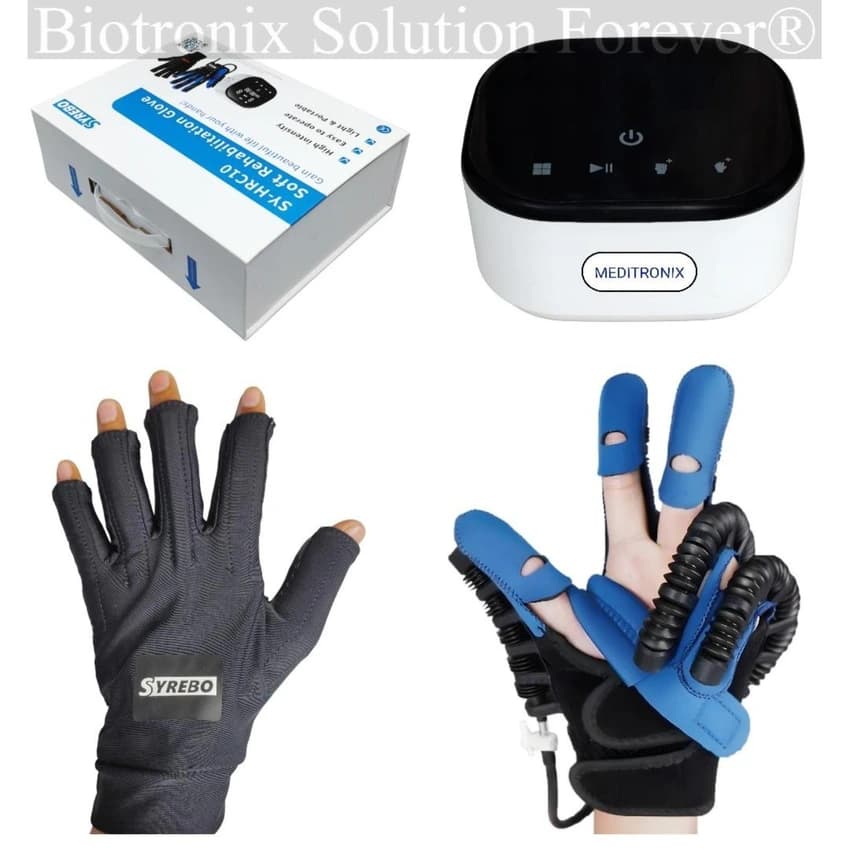 Robotic Rehab Glove C10 for Home-Based Hand Therapy and Recovery (Right Hand, Size M)