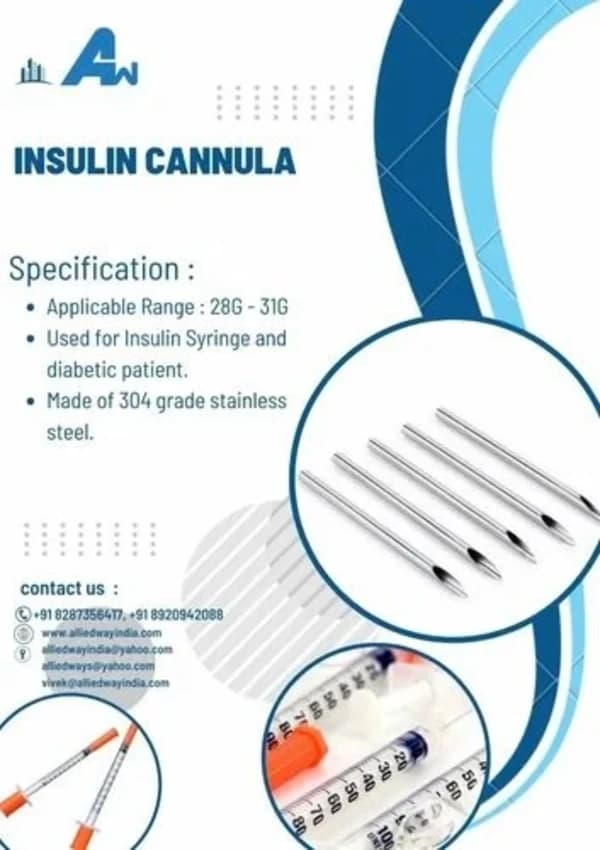 Stainless Steel Insulin Cannula