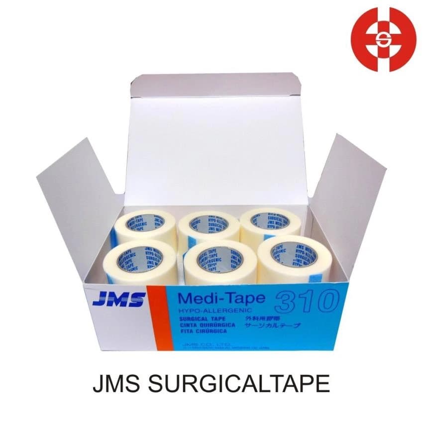 White JMS Surgical Tapes, Model Number: Meditape 310, Tape Size: 3 Inch