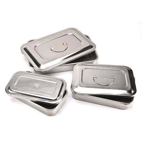 Stainless Steel Rectangular Instrument Tray, For Hospital