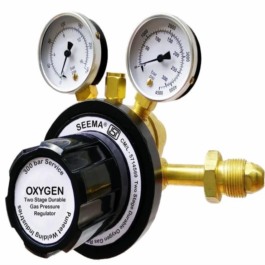 Seema Two Stage Durable Oxygen Gas Pressure Regulator