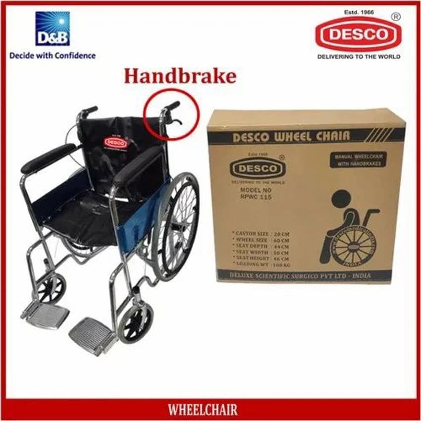 Mild Steel Wheelchairs Desco