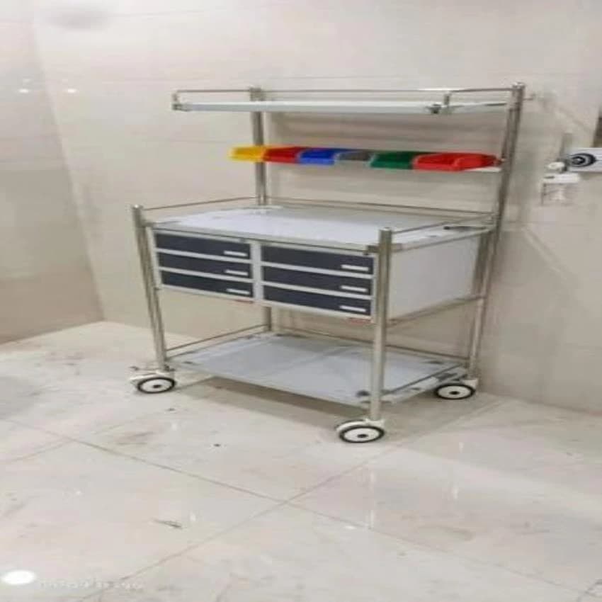 Stainless Steel Crash Cart Trolley