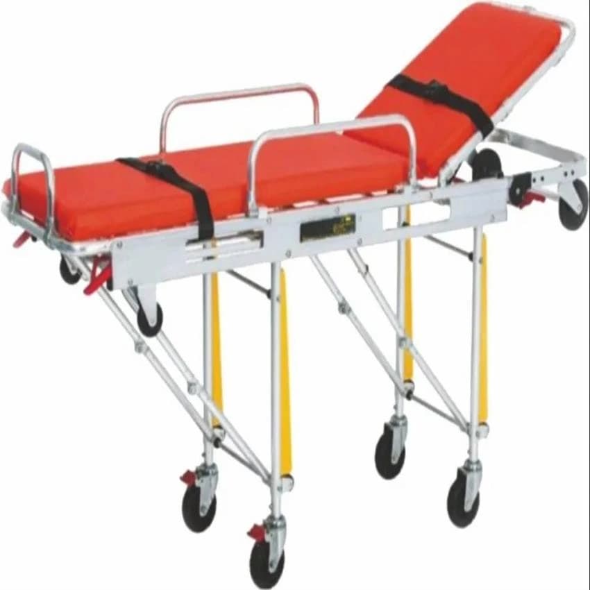 Folding WM-6105 Ambulance Stretcher, Stainless Steel