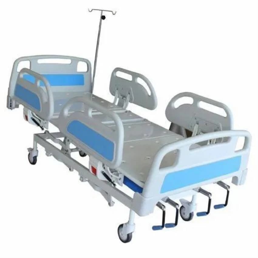 Standard Hospital ICU Bed, Mild Steel, Size/Dimension: 2050 Lx 940 W X 550 H Mm