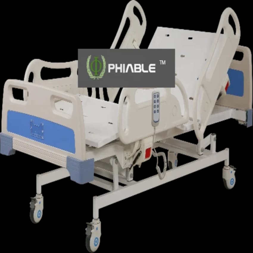 5 function Hi-Lo ICU Bed (Electric) Brand: PHIABLE, Size/Dimension: 210l X 95w X 50 cm