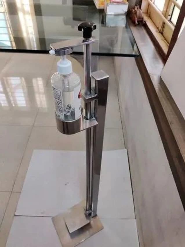 Stainless Steel Foot Operated Sanitizer Dispenser