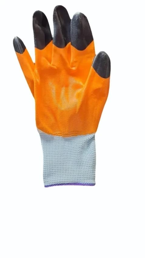 Nylon Yellow Coated Gloves