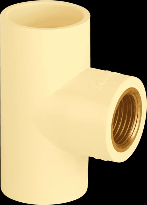 25mm CPVC Brass Reducer Tee
