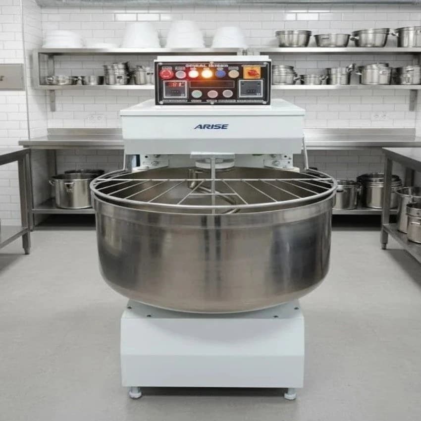 60 Kg Stainless Steel Fixed Bowl Spiral Mixer Machine