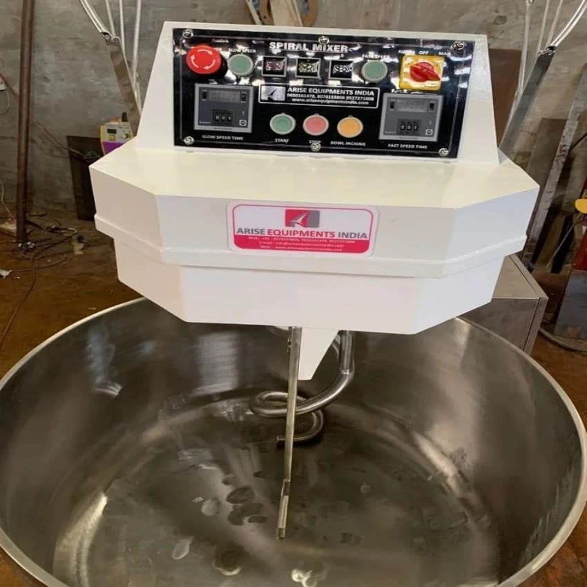 Stainless Steel (SS) Fixed Bowl Spiral Mixer Manufacturer in Sikkim