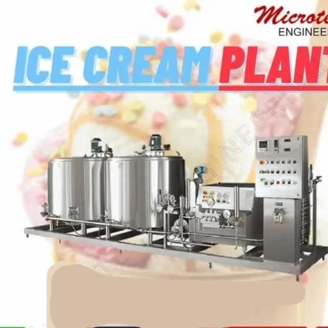 Stainless Steel Ice Cream Plant, 50 Litre, Capacity: 100 litres/hour