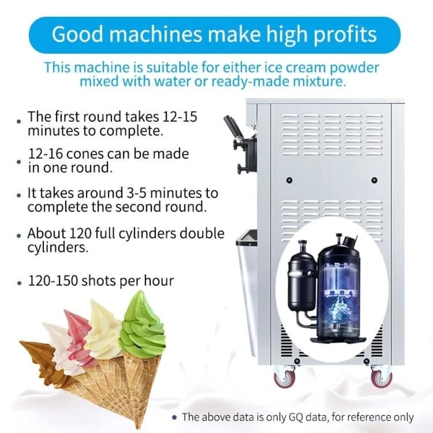 Soft Serve Ice Cream Machines, Number Of Flavors: 2 + 1 Twin Twist