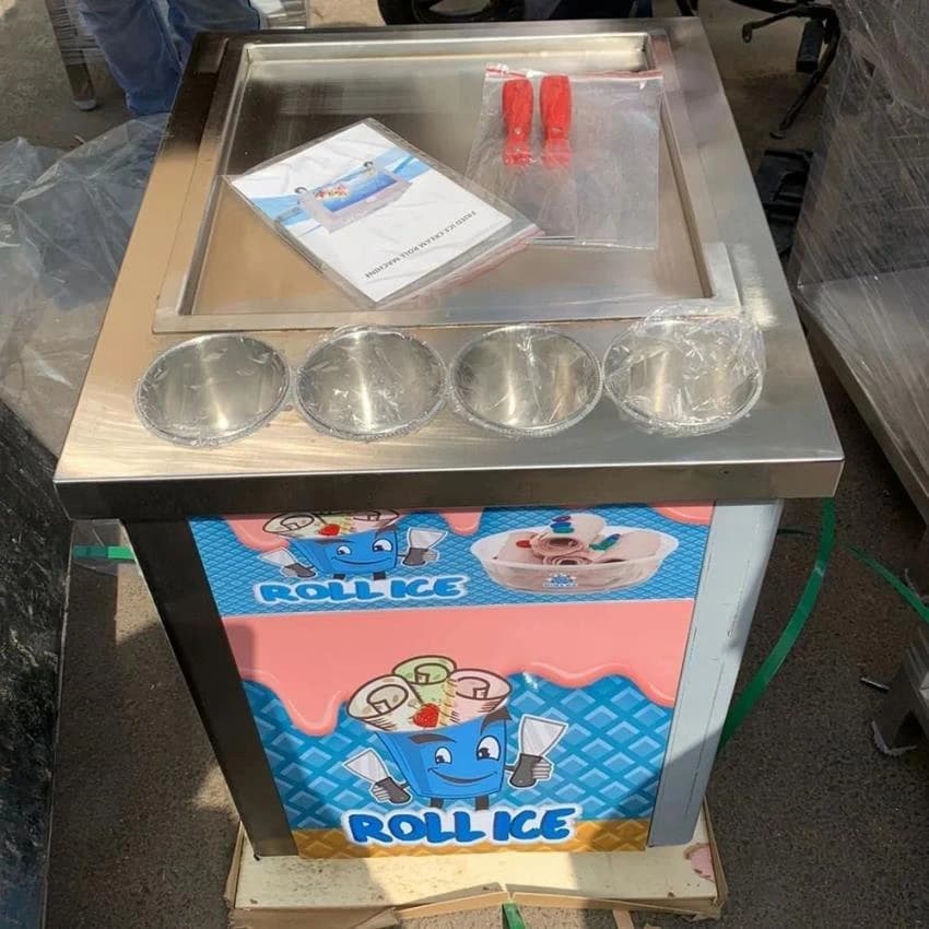 Fried Ice Cream Roll Machine