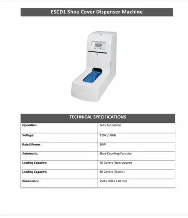 Automatic Shoe Cover Dispenser