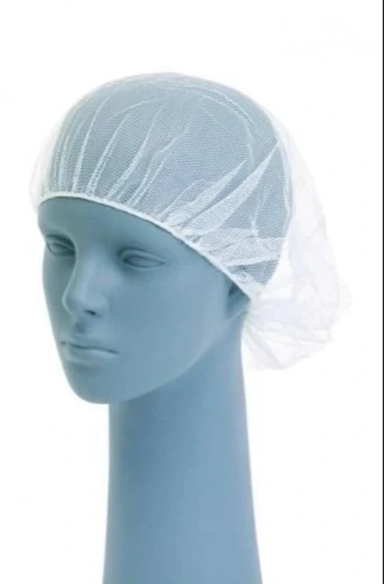 Round Nylon Hairnet Cap, Size: 18""