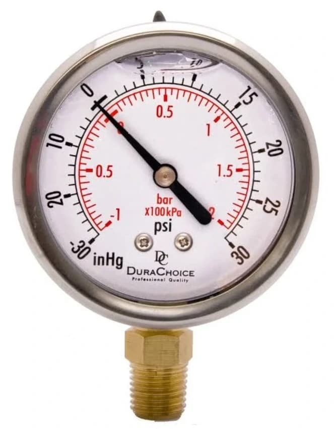 50 mm (2"") Vacuum Pressure Gauge
