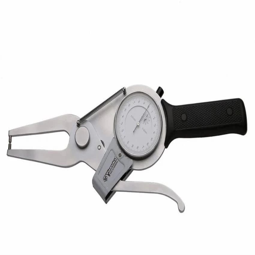 0-20mm Cast Iron Knife Edge Outside Dial Caliper Groove Gauge, For Industrial