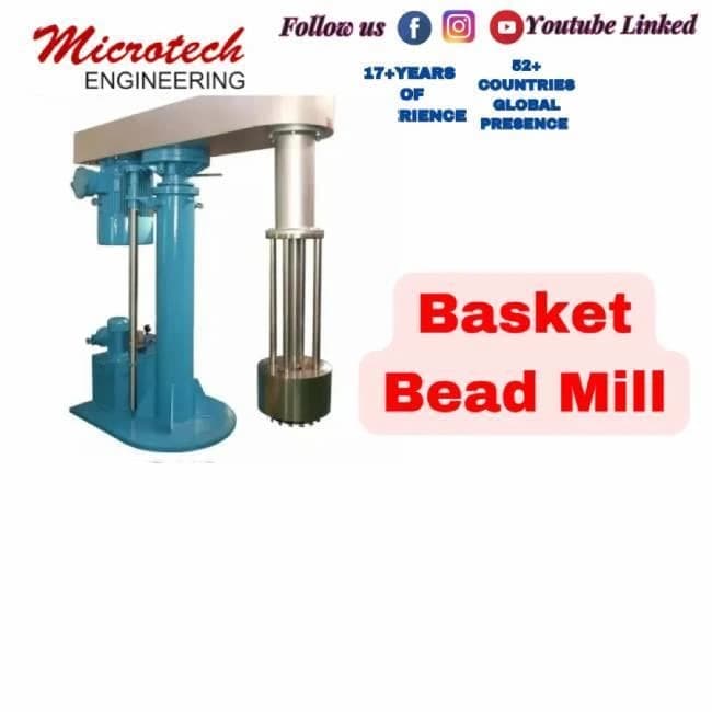 MICROTECH ENGINEERING Basket Bead Mill, Automation Grade: Manual, Capacity: GMP