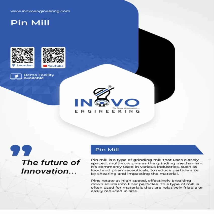 Stainless Steel Pin Mill Pulveriser Machine, Model Name/Number: INPM100