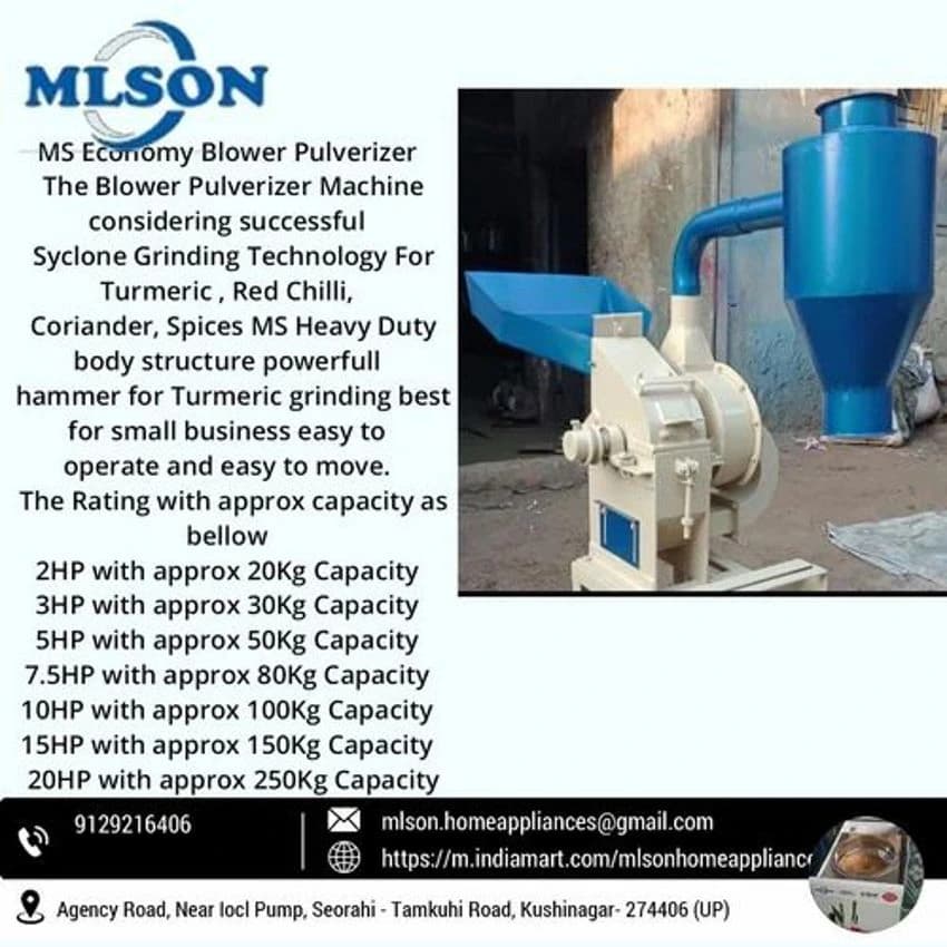 MS Body Blower Pulverizer