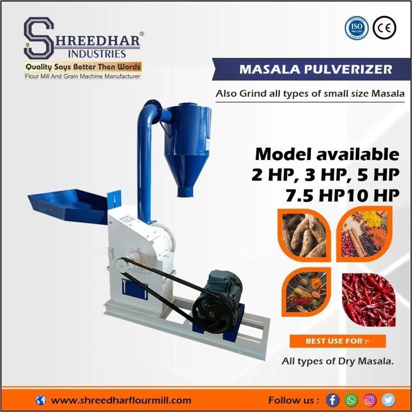 Semi-Automatic More Than 15 HP Blower Pulveriser Shreedhar, More than 200 kg/hr