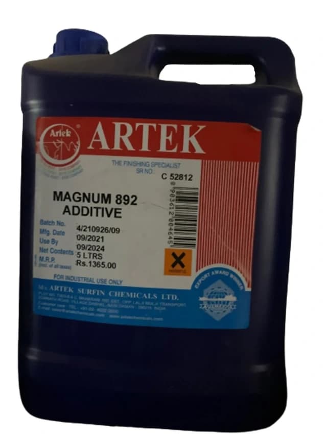 892 Magnum Additive Electroplating Chemical, Grade Standard: Technical Grade, Packaging Size: 5 Litre