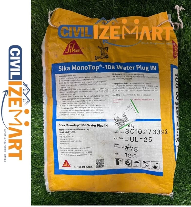 Mortar rapid stopare infiltratii Sika MonoTop 108 Water Plug 5 kg