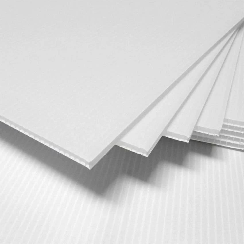 White Corrugated Plastic Floor Protection Sheets