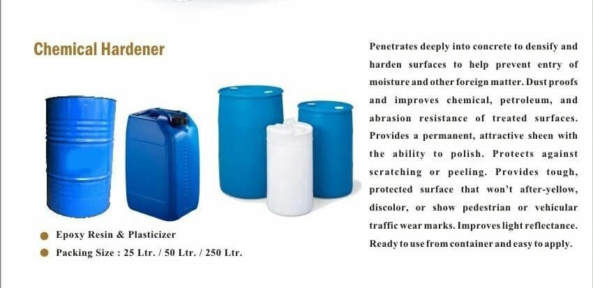 TRANSPARENT Paver Block Hardener Chemicals, Grade Standard: Reagent Grade