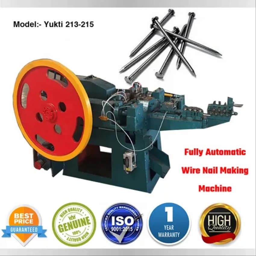 4kw Full Auto Wire nail making manufacturing machine best price list, For Industry, 2.5 Ton