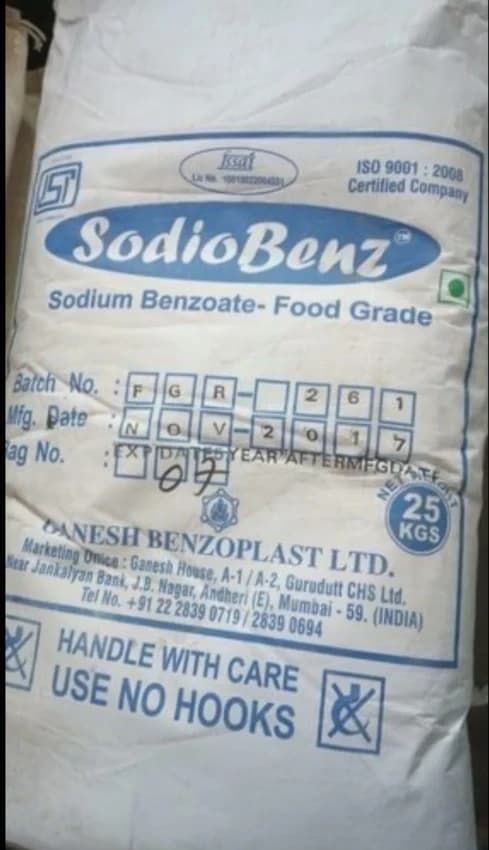 Sodium Benzoate Ganesh, 25