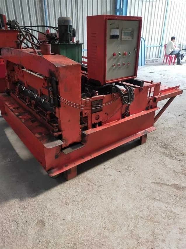 Automatic Coated Sheet Crimping Machine, Capacity: 15feet/minuet